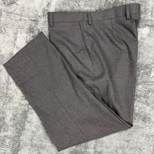 Joseph Abboud Dress Pants Men Size 20 Charcoal Grey Flat Front Straight Leg